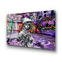 Wallity Pintura en Vidrio Templado Decorativo Multicolor 70 x 100 cm